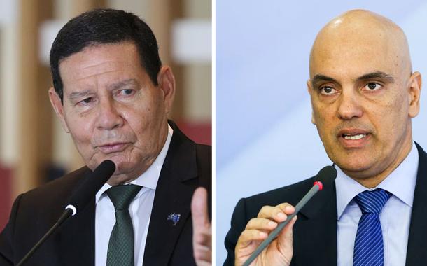 Hamilton Mourão e Alexandre de Moraes