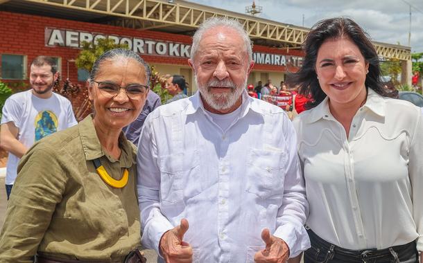 Marina Silva, Lula e Simone Tebet
