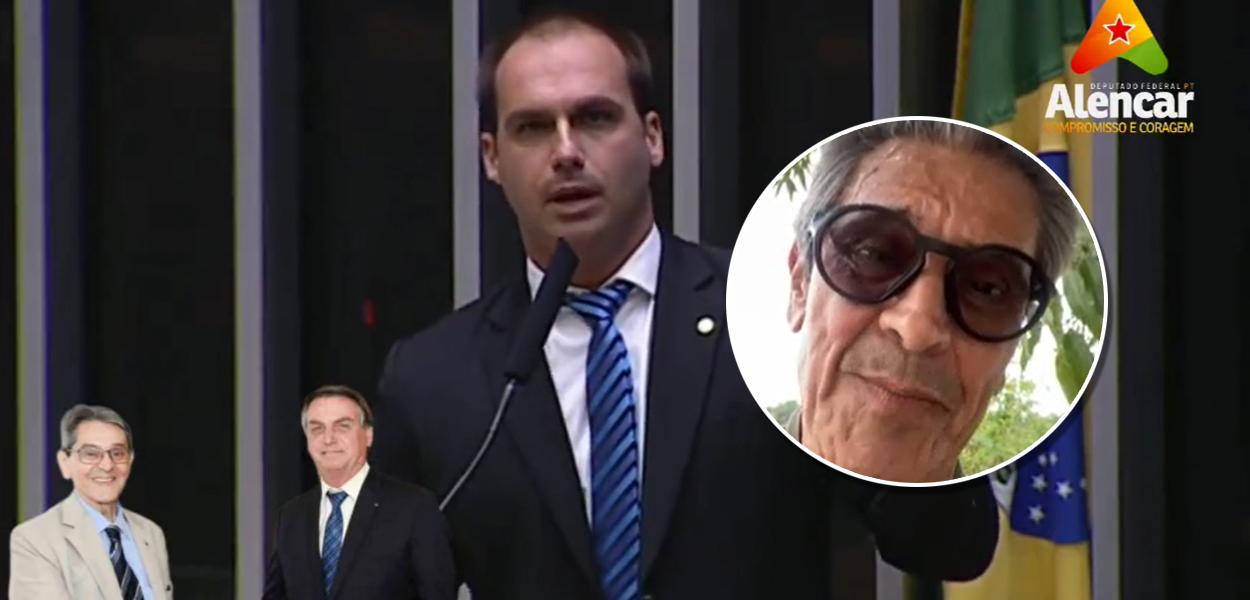 Eduardo Bolsonaro e Roberto Jefferson