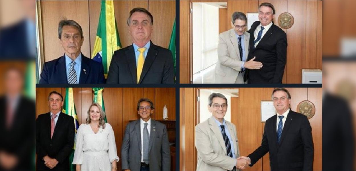 Roberto Jefferson com Bolsonaro