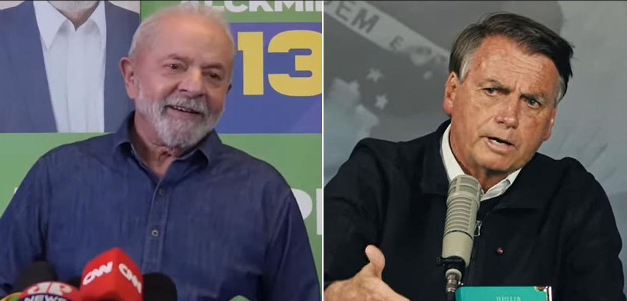 Luiz Inácio Lula da Silva e Jair Bolsonaro