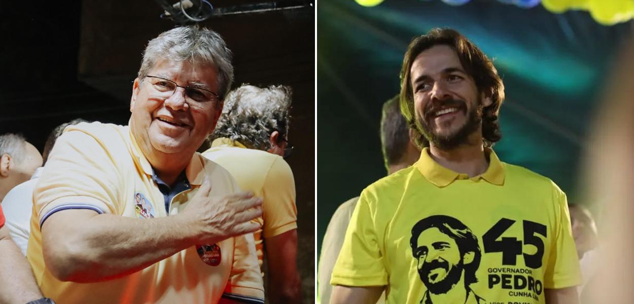 João Azevêdo e Pedro Cunha Lima (Foto: Reprodução/Facebook) João Azevêdo e Pedro Cunha Lima