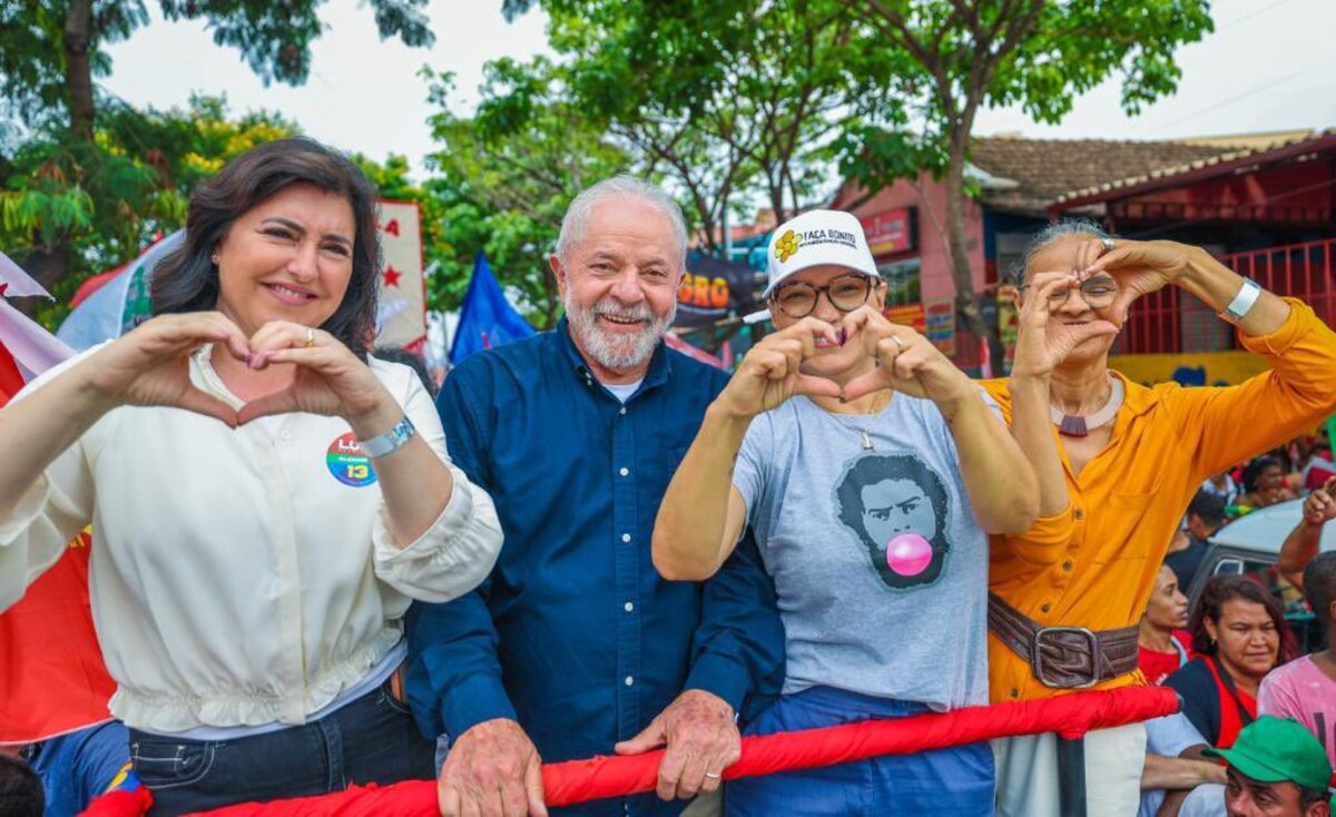 Simone Tebet, Lula, Janja e Marina Silva