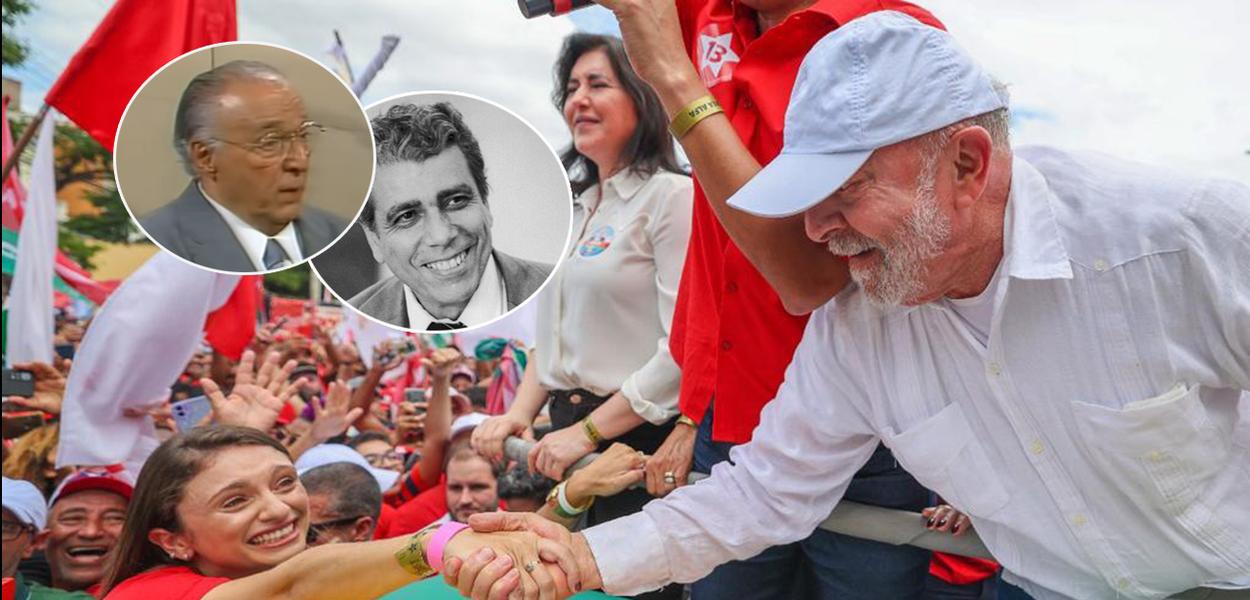 Mario Amato (círculo, à esq.), Antônio Ermírio de Moraes (círculo, no meio) e Luiz Inácio Lula da Silva