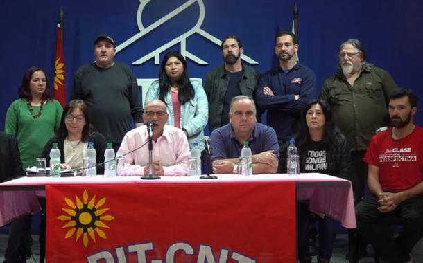 Dieção da central sindical uruguaia PIT-CNT