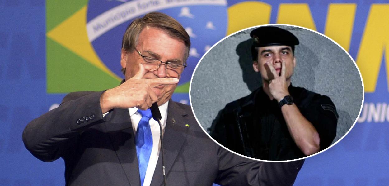 Bolsonaro e capitão Nascimento do filme Tropa de Elite