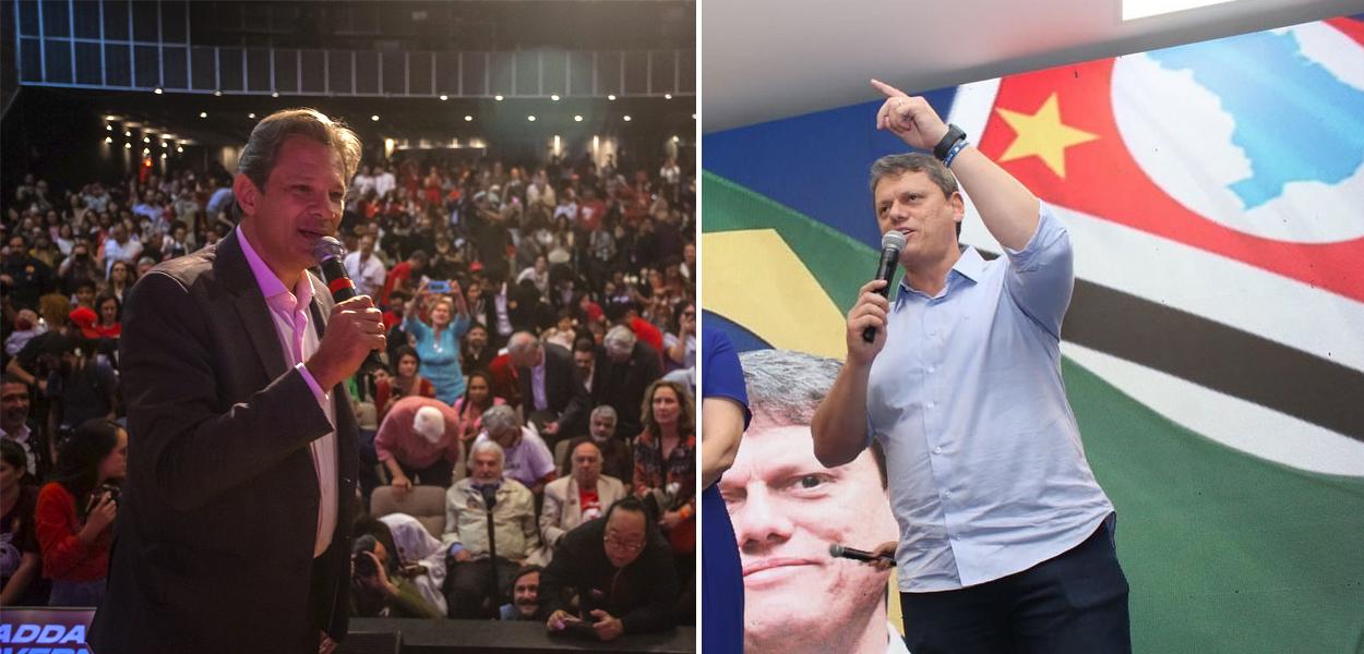 Fernando Haddad e Tarcísio de Freitas