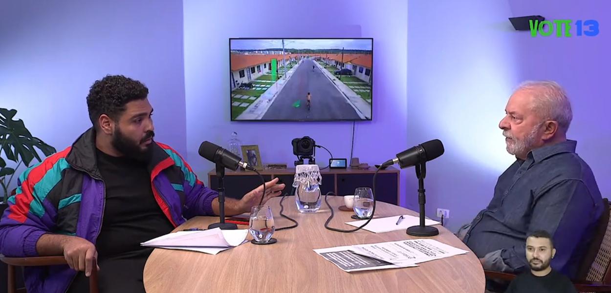 Ator Paulo Vieira e Luiz Inácio Lula da Silva