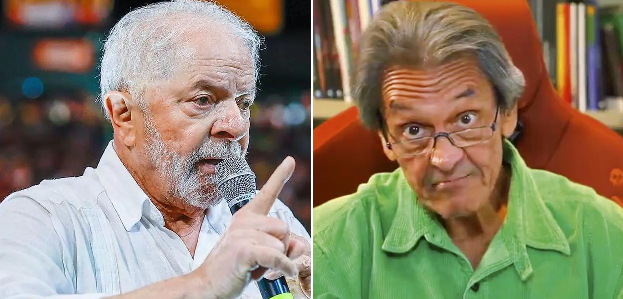 Luiz Inácio Lula da Silva, do PT (à esq.), e Roberto Jefferson (PTB-RJ)