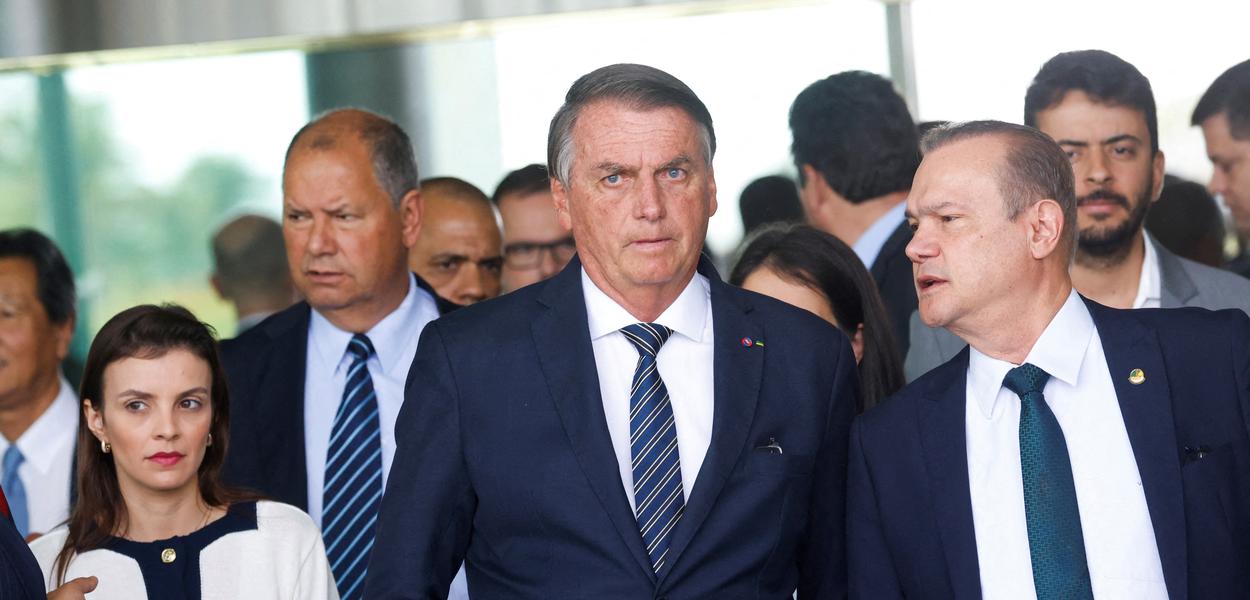 Presidente e candidato à reeleição Jair Bolsonaro no Palácio da Alvorada - 05/10/2022