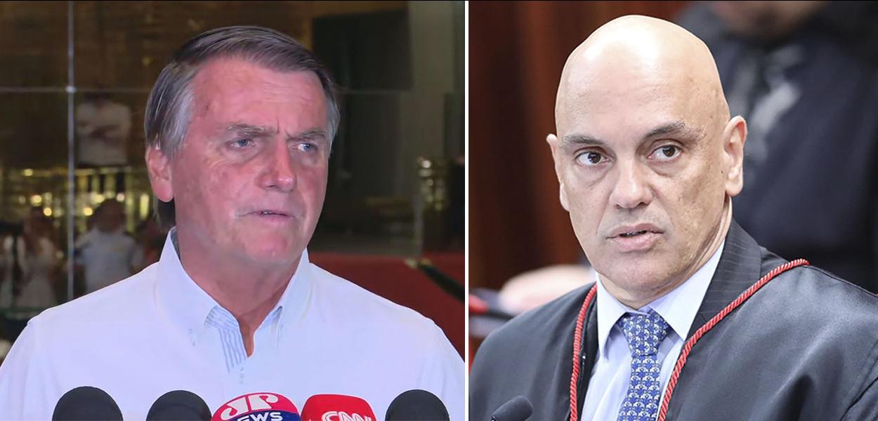 Jair Bolsonaro e Alexandre de Moraes