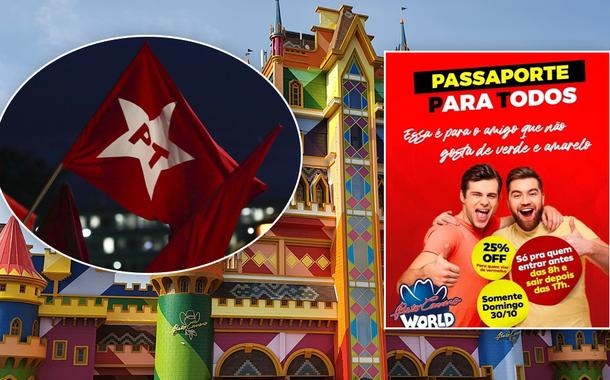 Coligação de Lula entra com notícia-crime contra Beto Carrero World por promoção anti-PT