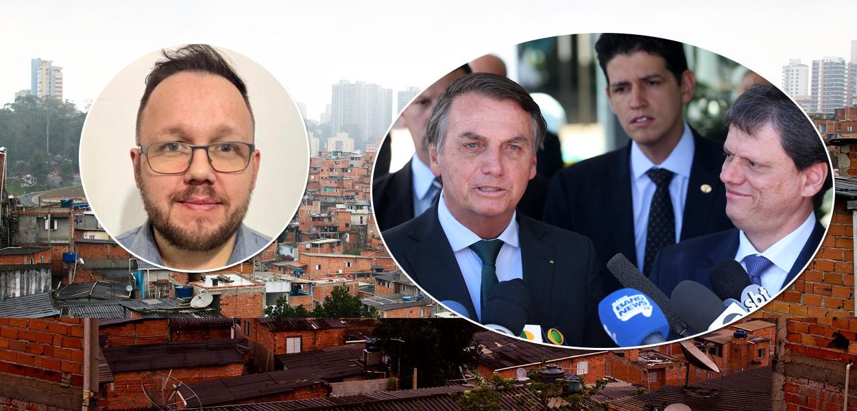 Leonardo Rossatto, Jair Bolsonaro e Tarcísio de Freitas (Foto: Reprodução | ABR) Leonardo Rossatto, Jair Bolsonaro e Tarcísio de Freitas