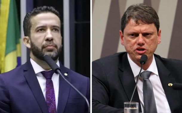 André Janones e Tarcísio de Freitas