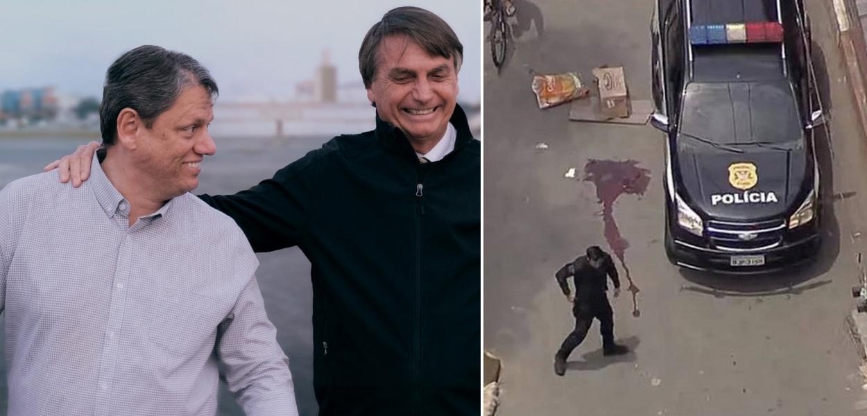 Tarcísio de Freitas e Jair Bolsonaro