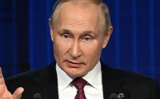 Presidente da Rússia, Vladimir Putin, durante evento em Moscou 27/10/2022