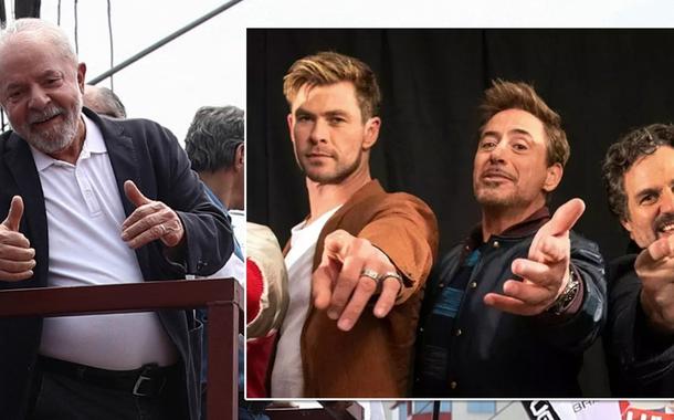 Lula, Chris Hemsworth, Robert Downey Jr e Mark Ruffalo