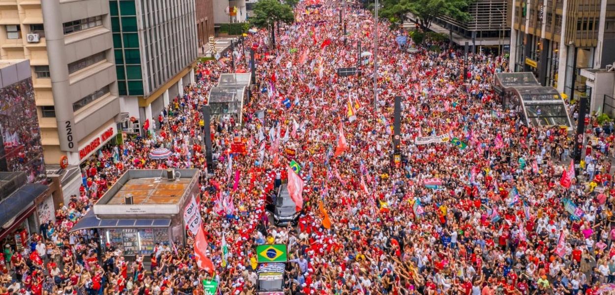 Encerramento da campanha de Lula, Avenida Paulista, 29 de outubro de 2022