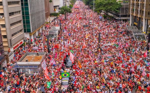 Encerramento da campanha de Lula, Avenida Paulista, 29 de outubro de 2022