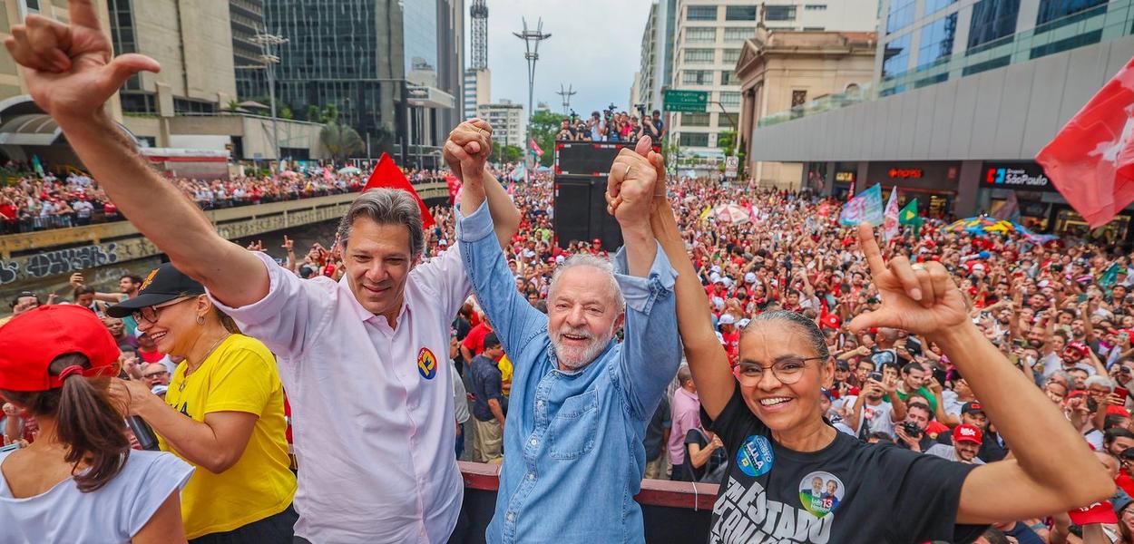 Haddad, Lula e Marina