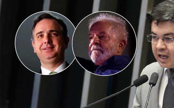 Rodrigo Pacheco, Lula e Randolfe Rodrigues