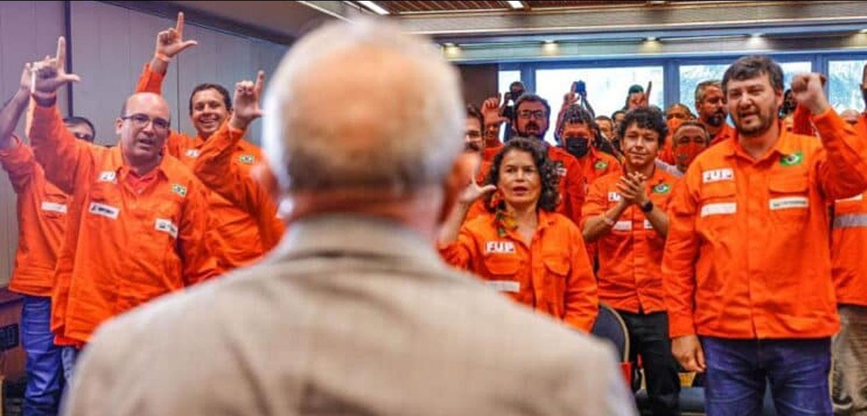 Lula e petroleiros