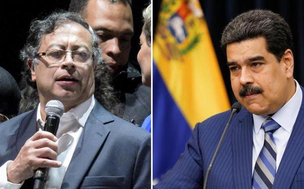 Gustavo Petro e Nicolás Maduro