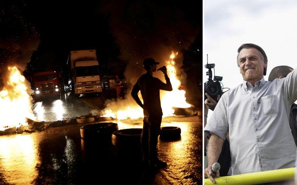 Apoiadores de Bolsonaro bloqueiam rodovia BR-060, em Abadiânia e Bolsonaro