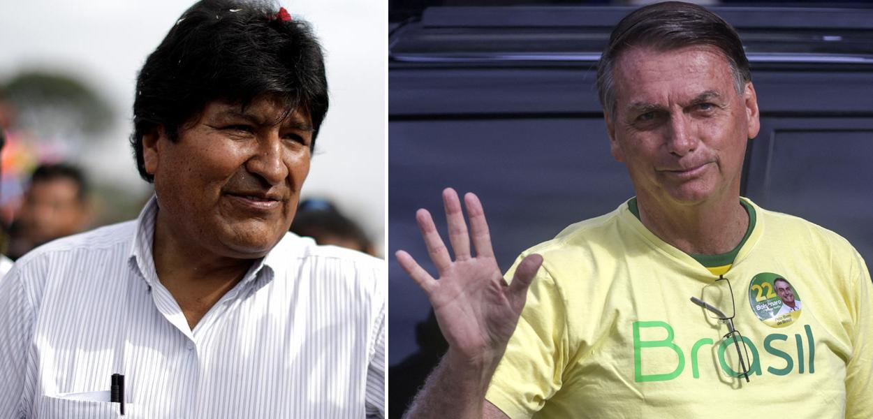 Evo Morales e Jair Bolsonaro