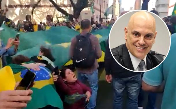 Bolsonaristas e a Alexandre de Moraes