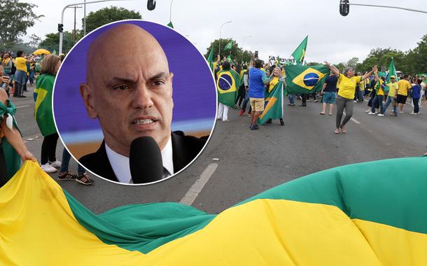 Bolsonaristas e a Alexandre de Moraes