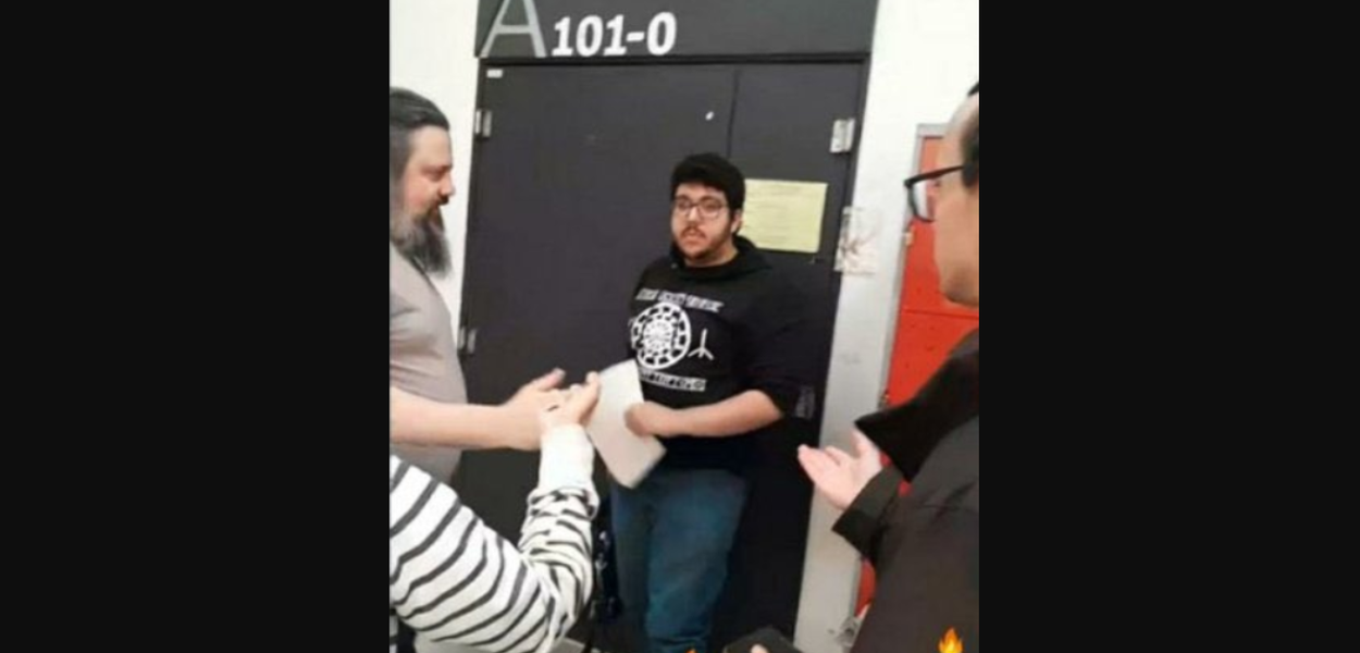 Aluno foi conduzido à delegacia para prestar esclarecimentos