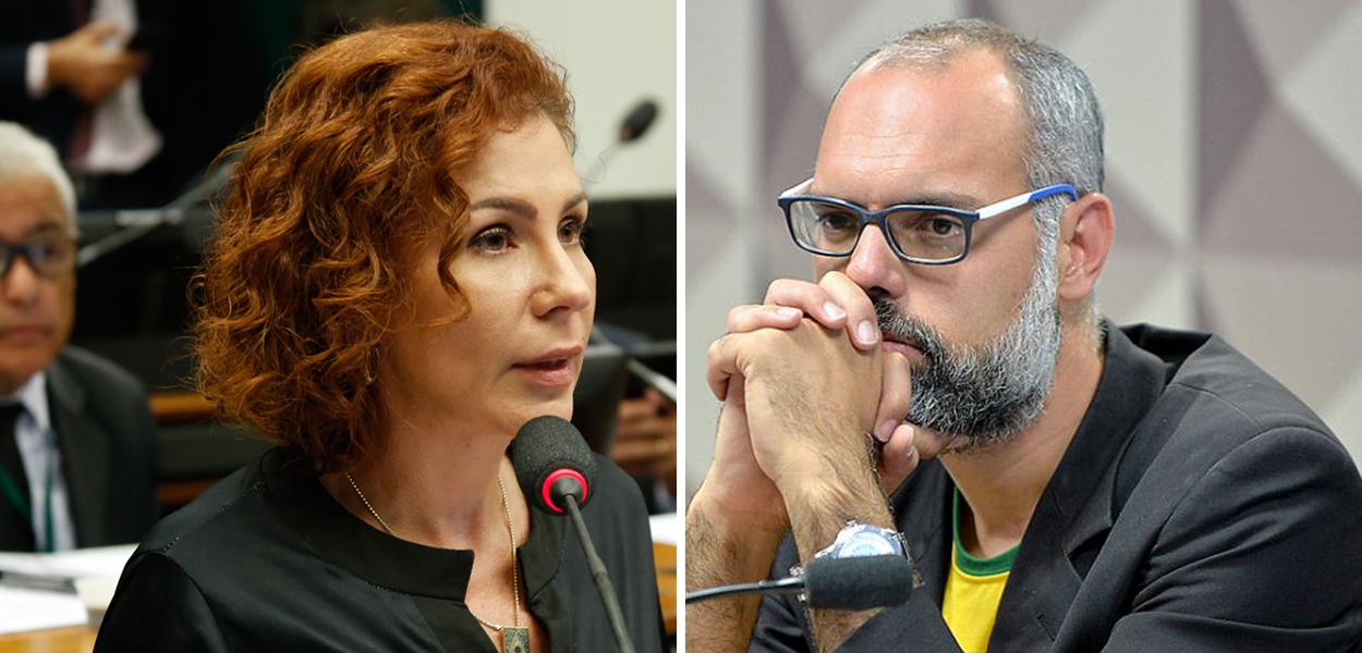 Carla Zambelli e Allan dos Santos