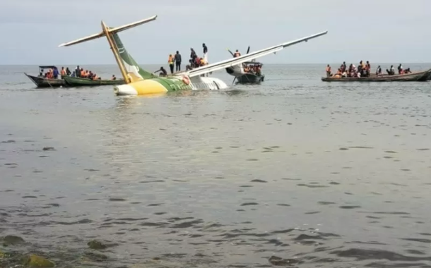 Avião cai no Lago Vitória na Tanzânia e deixa 19 mortos