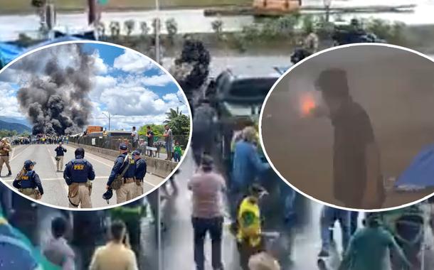 Apoiadores de Jair Bolsonaro atacam PRF em Rio Sul (SC) e Novo Progresso (PA)