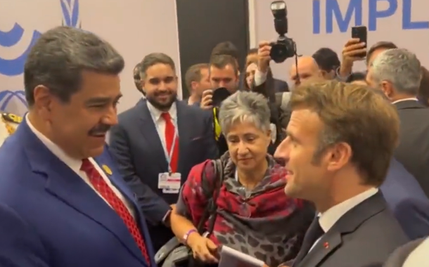 Nicolás Maduro e Emmanuel Macron