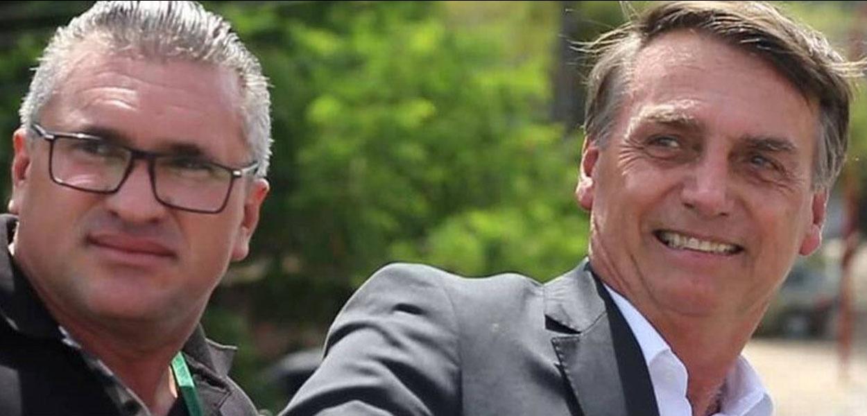 Julian Lemos e Jair Bolsonaro