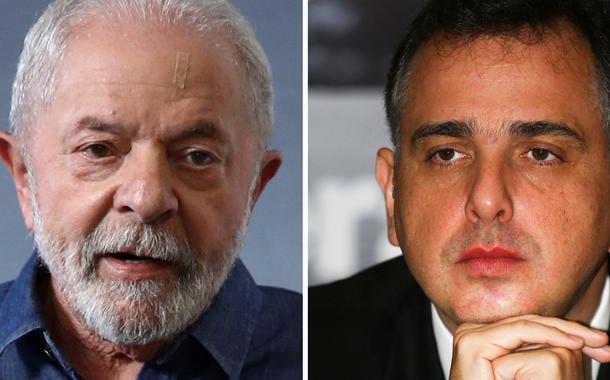 Luiz Inácio Lula da Silva (à esq.) e Rodrigo Pacheco