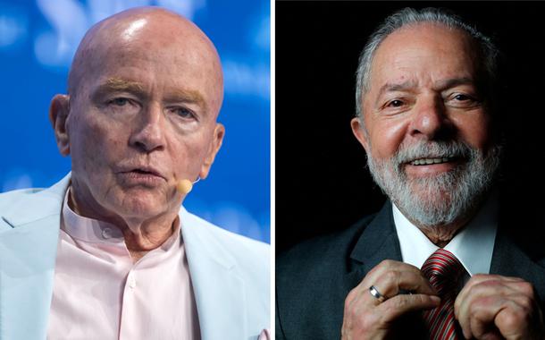 Mark Mobius (à esq.) e Luiz Inácio Lula da Silva