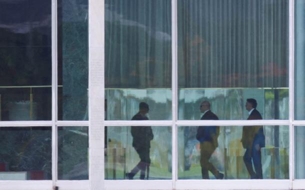 Jair Bolsonaro dentro do Palácio da Alvorada - 31/10/2022