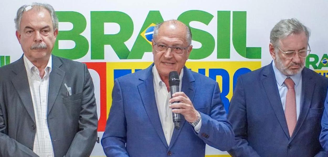 Aloizio Mercadante e Geraldo Alckmin