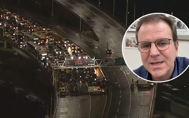 Ponte Rio-Niterói interditada e Eduardo Paes