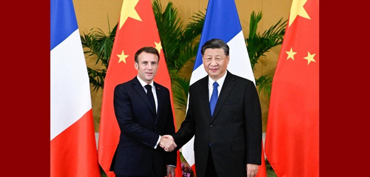 Macron e Xi na Indonéria, 15 de novembro de 2022, Reuters