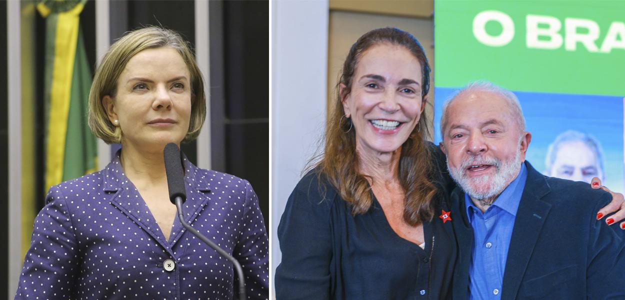 Gleisi Hoffmann, Isabel Salgado e Lula