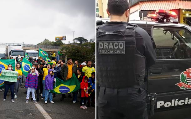 Bloqueios bolsonaristas nas estradas e Polícia Civil de SP
