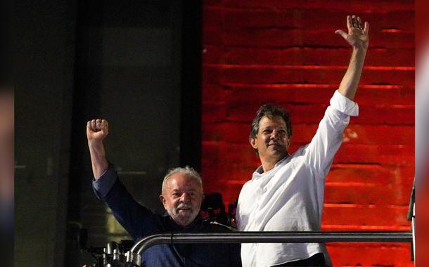 Presidente eleito Lula e ex-prefeito Fernando Haddad em São Paulo 30/10/2022