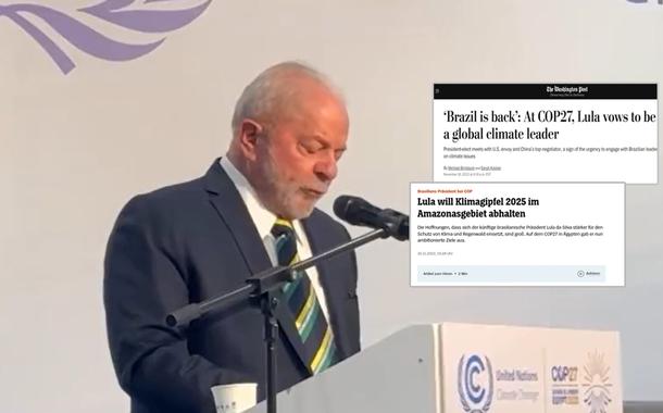 Luiz Inácio Lula da Silva em discurso na COP27, no Egito