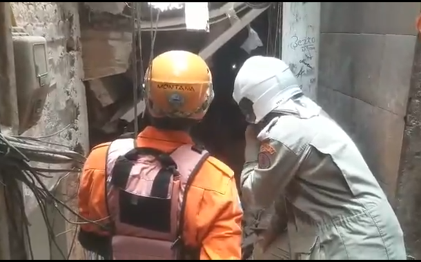 Prédio desaba na Rocinha
