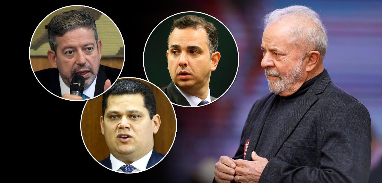 Arthur Lira, Davi Alcolumbre, Rodrigo Pacheco e Lula