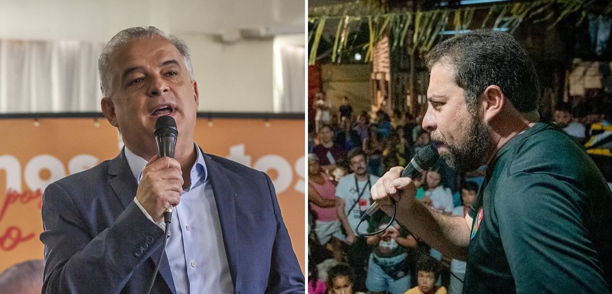 Márcio França e Guilherme Boulos